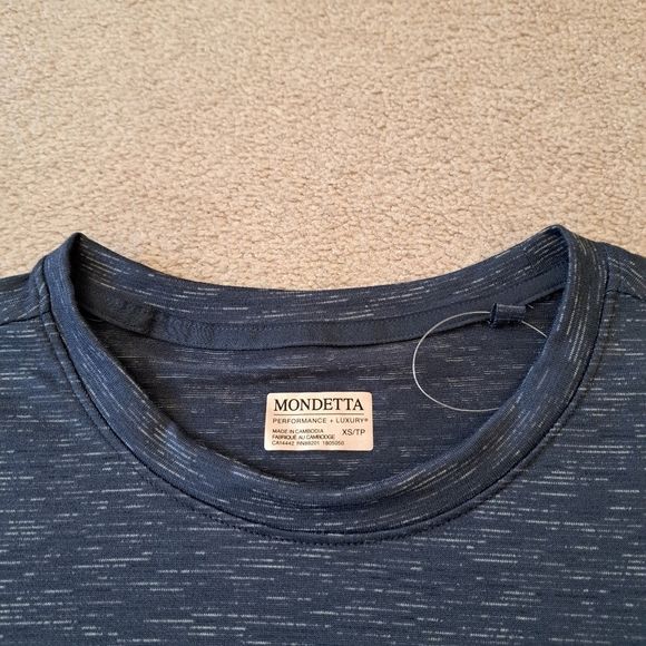 Mondetta Tee Short Sleeved Women's XS Blue Mix Active Top Lightweight T-shirt - Picture 7 of 11